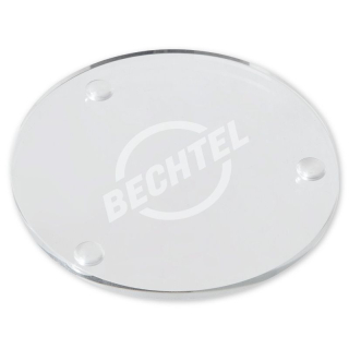 Round Glass Beverage Coasters
