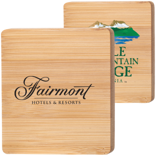 Bamboo Coaster with Built In Bottle Opener