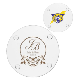 4 Inch Round Glass Coasters