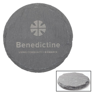 Natural Slate Stone Round Coasters