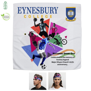 22x22 Inch Recycled 155 GSM The Cooling Bandana...