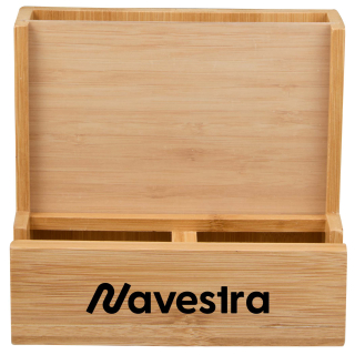 FSC® Bamboo Photo Frame Desktop Organizers