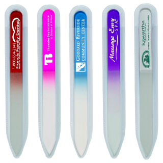 Nailed It Tempered Glass Nail Files in Clear Sleeve