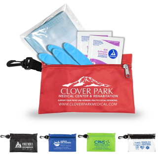 Hydra Protective Face and Gloves First Aid Kits in Zipper...