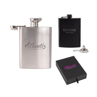 8 Oz Oakhurst Flask and Funnel Gift Sets