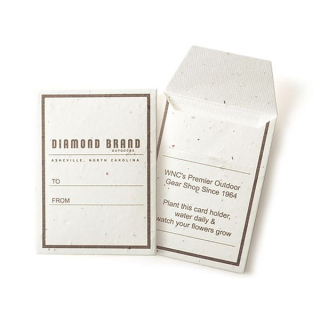 Seed Paper Gift Card Sleeves