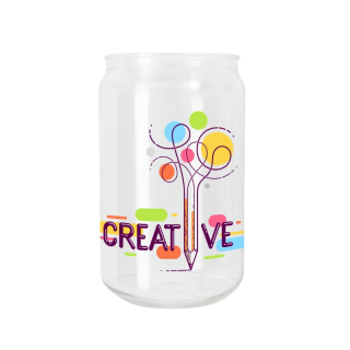 16 Oz Can-Shaped RPET Faux Glasses