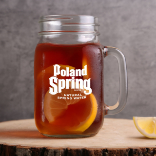 16 Oz Maplewood Libbey Mason Jars With Handle