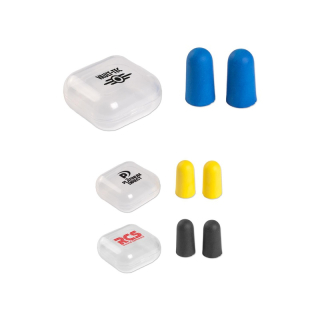 1x1 Inch Ear Plugs in Case