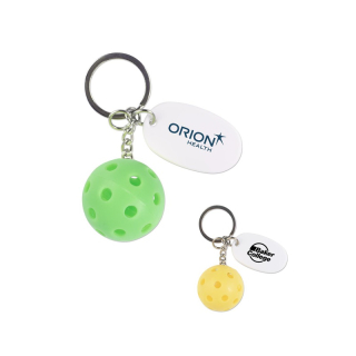 Pickleball with Tag Keychains