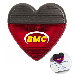 Jumbo Size Heart Shape Memo Clips