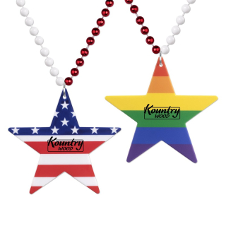 Star Patriotic and Pride Medallion Beads Star Patriotic and Pride Medallion Beads