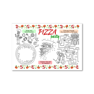 White Straight Edge Placemats