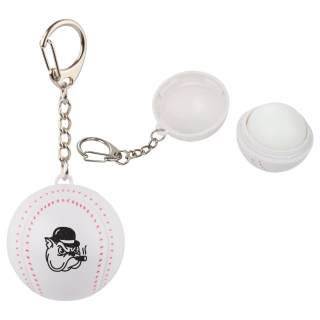 Baseball SPF 15 Lip Balms with Keychain
