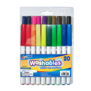 Set of 20 Washable Super Tip Markers
