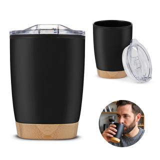 12 Oz Symmetry Tumblers with Bamboo Base