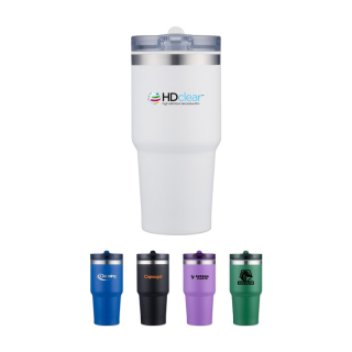20 Oz Stainless Steel Tumblers with Built in Straw Lid