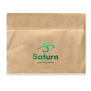 Foil Stamped 1-Ply Kraft Dispenser Napkins