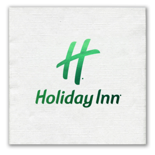 Foil Stamped 1-Ply White Beverage Napkins, Linen...
