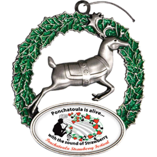 Digistock 3D Ornaments: Reindeer and Wreath