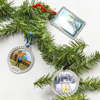 3x3 Inch Two Side Print Ornaments