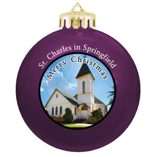 Round Glossy Shatterproof Ornaments