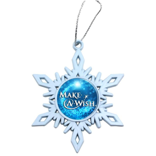 White Snowflake Holiday Ornaments