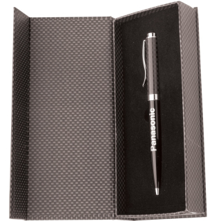 Carbonite Boxed Ballpoint Pens with Twist Mechanism