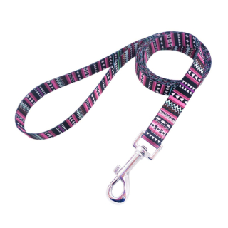 5/8x72 Inch Polyester Pet Leashes with Metal...