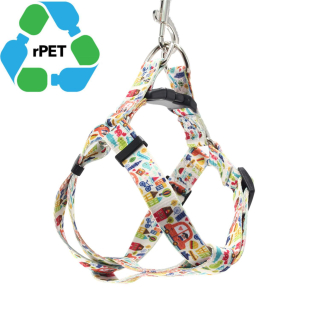 3/4x29 Inch rPET Eco-Friendly Strong Pet Vest Harnesses