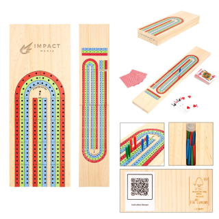3-Track Travel Cribbage Games