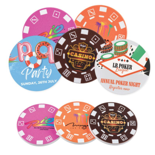 Ceramic Poker Chip Tokens