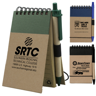 Eco Inspired Jotter Notepad Notebooks with Matching...