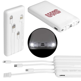 Multi Charging Power Banks with LED Flashlight