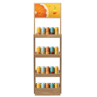 4 Shelf Wood Display Stands