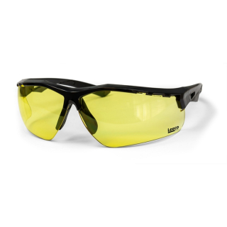 Black Frame Amber Lens Safety Eyewear