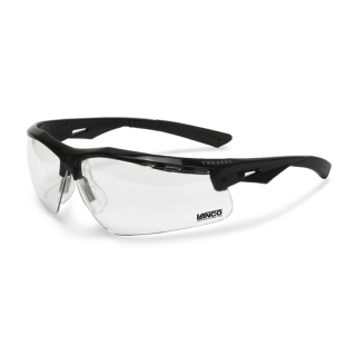 Black Frame Clear Safety Eyeglasses