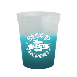 16 Oz Cups on the Go Color Changing Stadium Cups