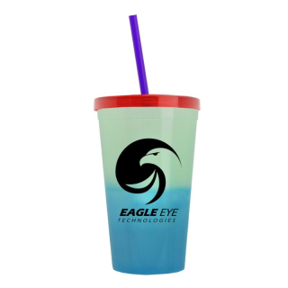 22 Oz Cups on the Go Color Changing Sport Sippers