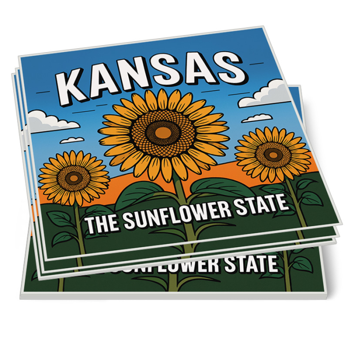 2.5x2.5 Inch Custom Square Full Color Indoor Permanent Paper Stickers