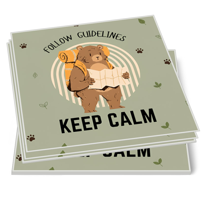 2.5x2.5 Inch Custom Square Full Color Outdoor Removable Vinyl Stickers