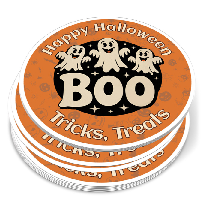 2 Inch Custom Circle Full Color Indoor Permanent Paper Stickers