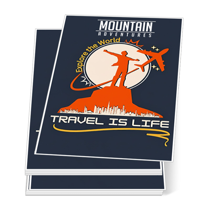 2x3 Inch Custom Rectangle Full Color Indoor Permanent Paper Stickers