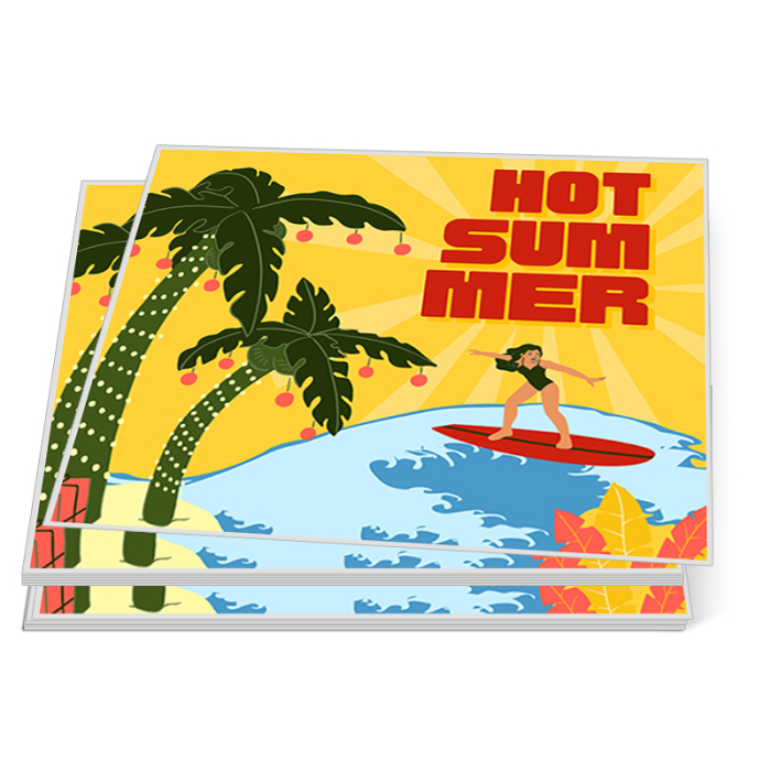 3.5x4 Inch Customized Rectangle Full Color Outdoor Removable Vinyl Stickers