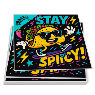 3x3 Inch Square Full Color Indoor Permanent Paper Stickers