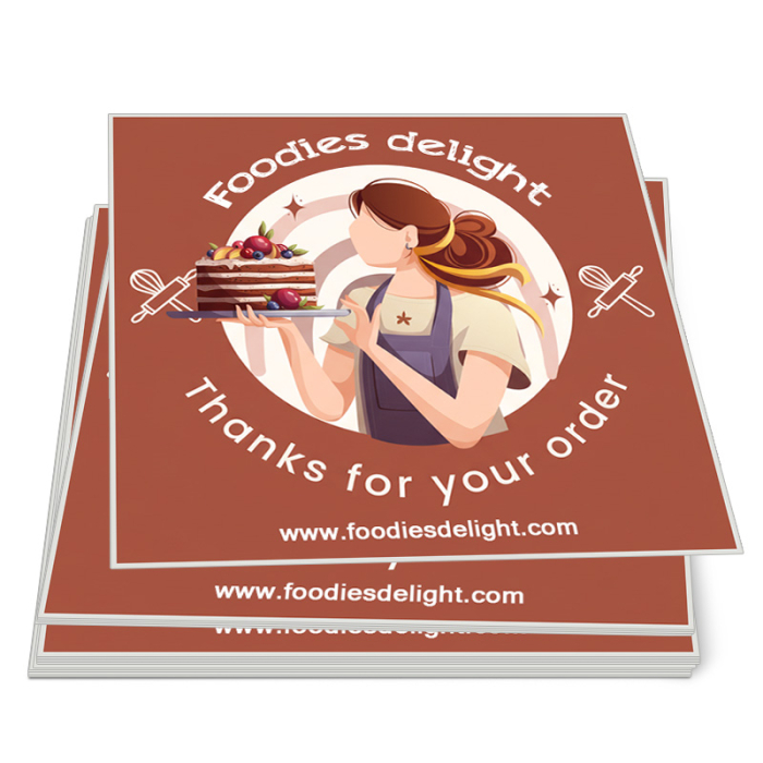 3x3 Inch Promotional Square Full Color Outdoor Removable Vinyl Stickers