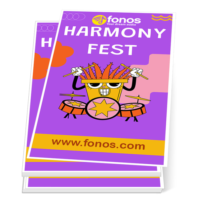 3x5 Inch Custom Rectangle Full Color Indoor Permanent Paper Stickers