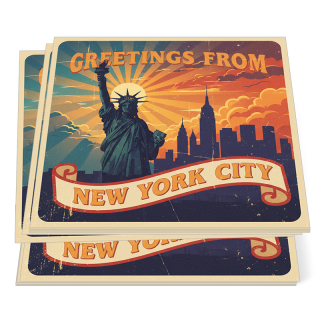 4x4 Inch Square Full Color Indoor Permanent Paper Stickers