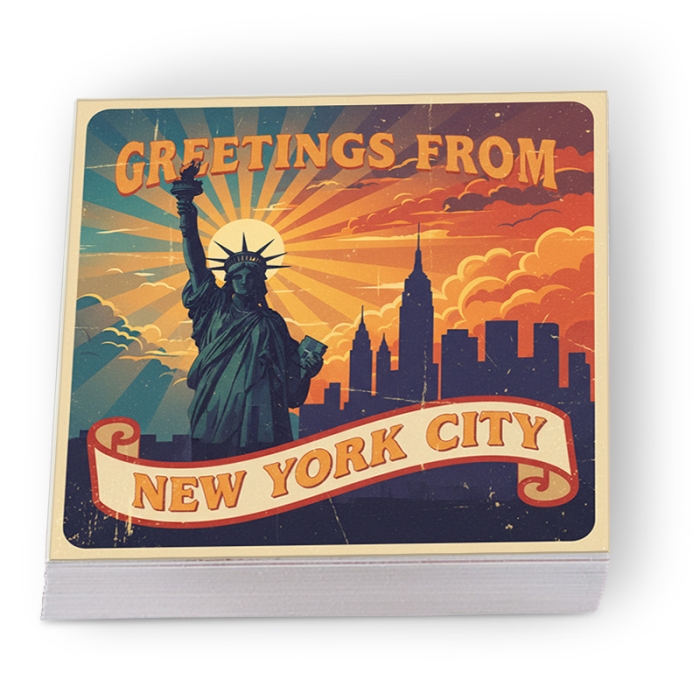 4x4 Inch Custom Square Full Color Indoor Permanent Paper Stickers