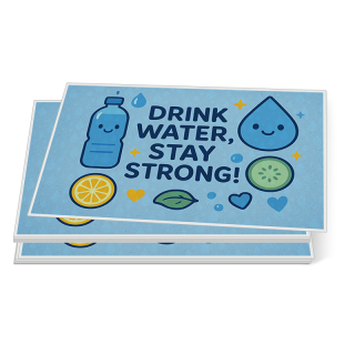 4x6 Inch Rectangle Full Color Indoor Permanent Paper...